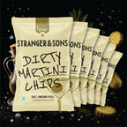 DIRTY MARTINI CHIPS - SALT, VINEGAR & DILL PACK OF 6