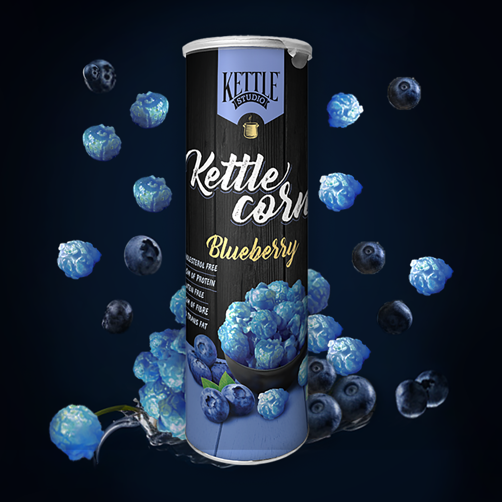 BLUEBERRY CARAMEL POPCORN