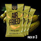 AIR FRIED POTATO CHIPS SPICY DILL PICKLE PACK OF 3