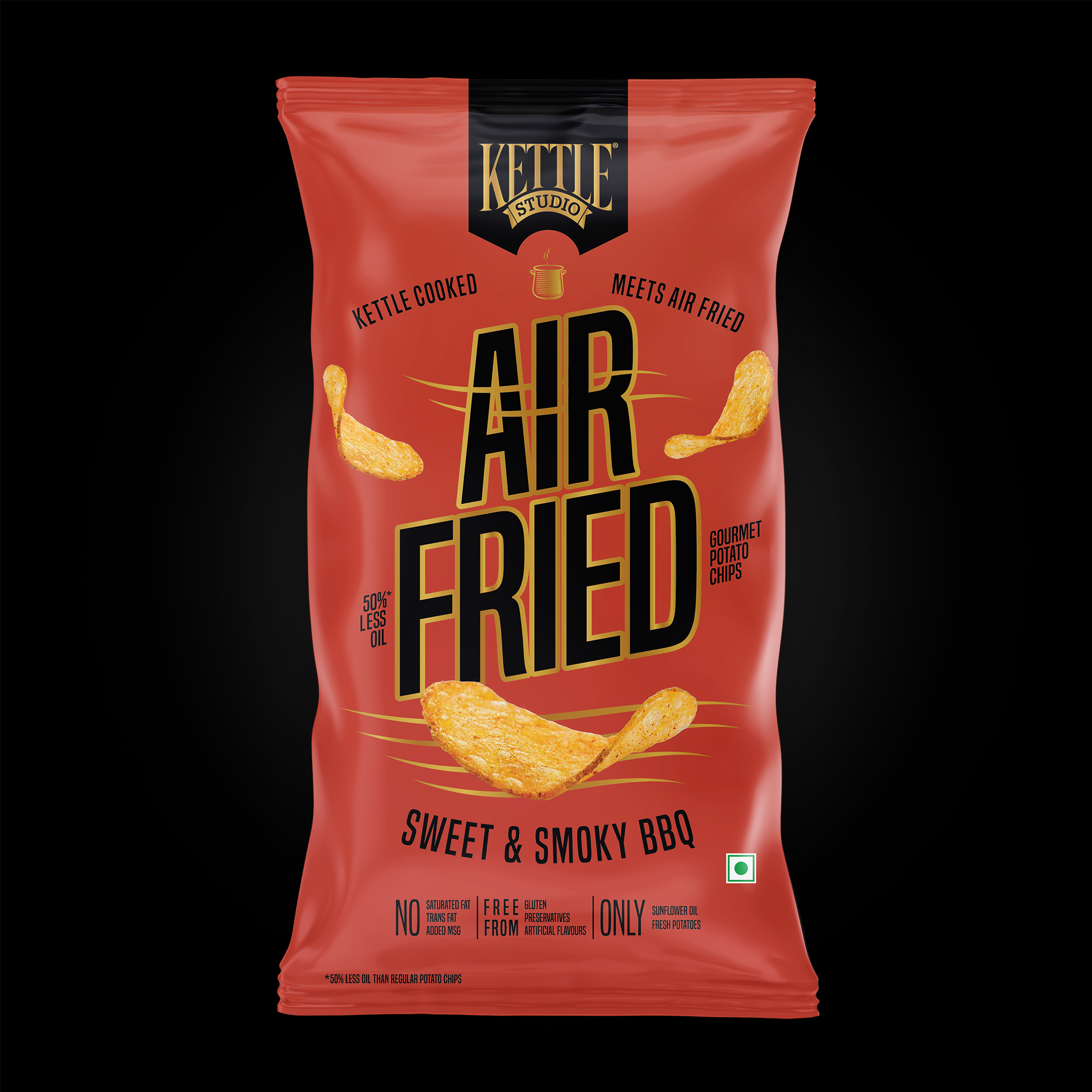 AIR FRIED POTATO CHIPS SWEET & SMOKY BBQ