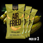 Air Fried Potato Chips Spicy Dill Pickle Pack of 3 pack by Kettle Studio