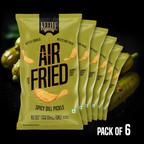 Air Fried Potato Chips Spicy Dill Pickle Pack of 6 pack by Kettle Studio