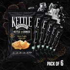 Black Truffle with Salt Pack of 6 kettle cooked potato chips pack by Kettle Studio