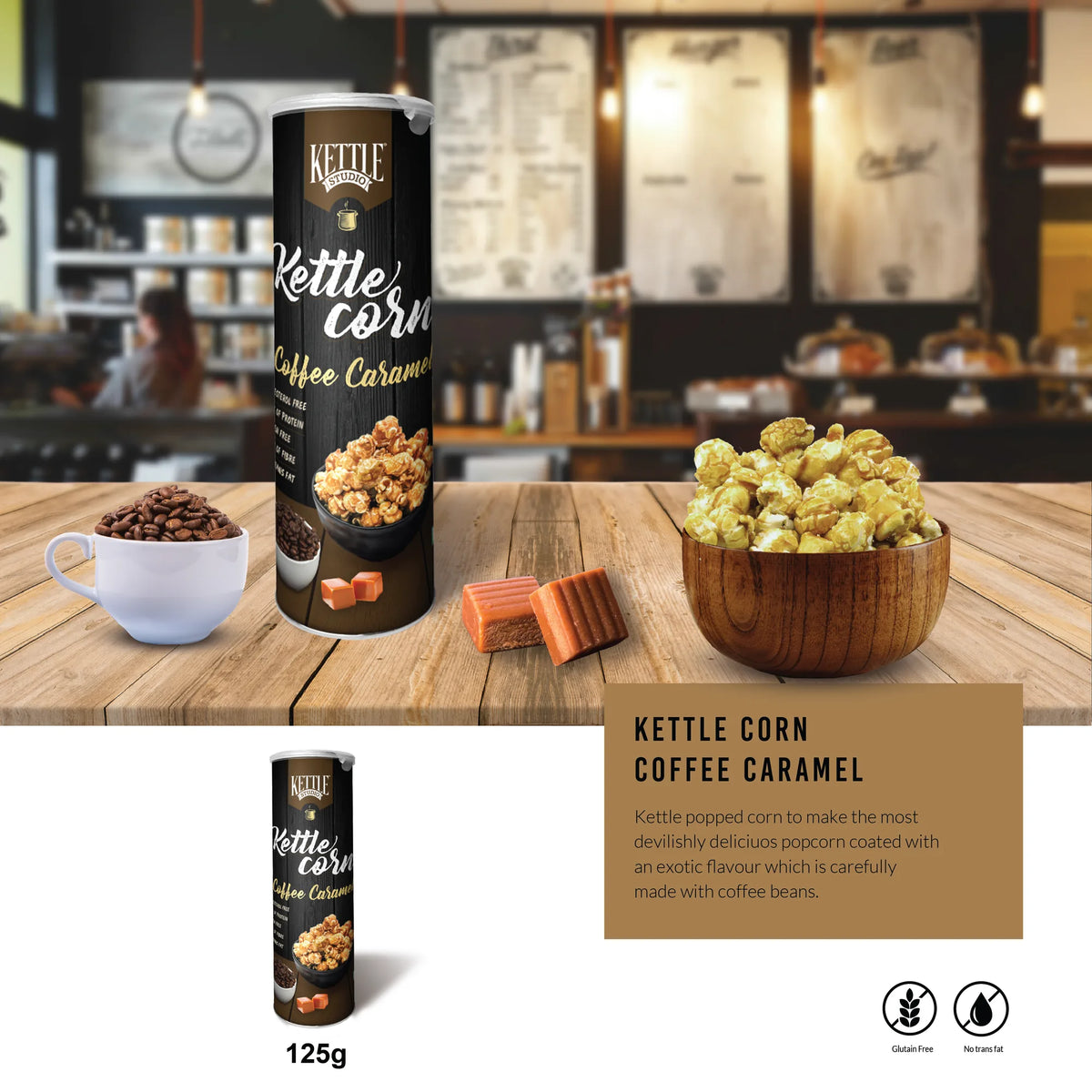 Coffee Caramel Popcorn pack by Kettle Studio