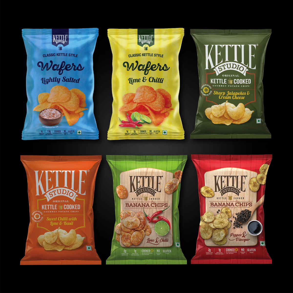 Gourmet Kettle World Collection Pack of 6 pack by Kettle Studio