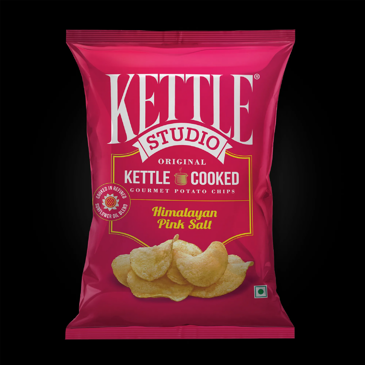 Himalayan Pink Salt Pack of 6 kettle cooked potato chips pack by Kettle Studio