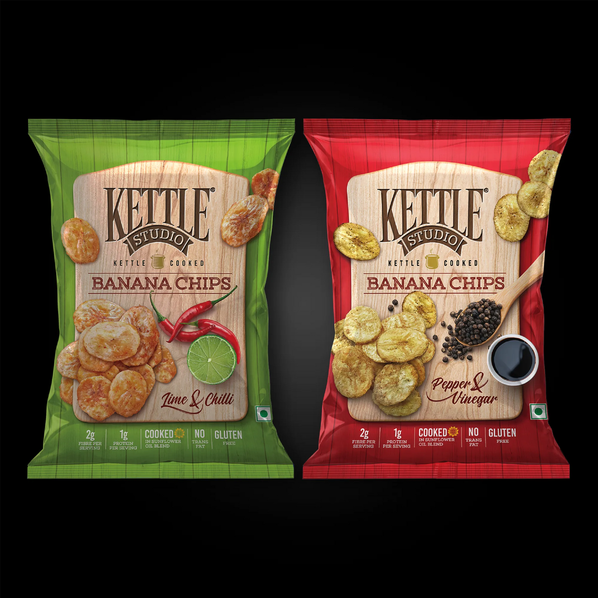 Kettle Cooked Bananas Assorted Flavours Pack of 6 pack by Kettle Studio