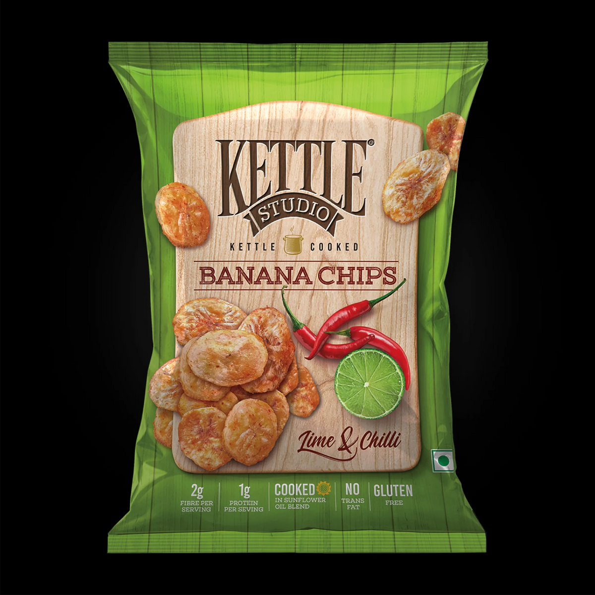 Kettle Cooked Bananas Lime & Chilli pack by Kettle Studio
