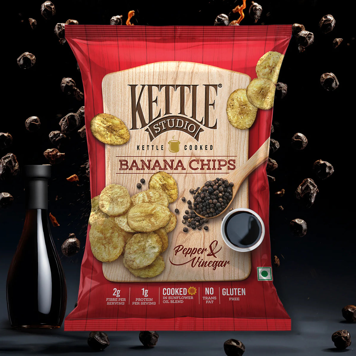 Kettle Cooked Bananas Pepper & Vinegar pack by Kettle Studio