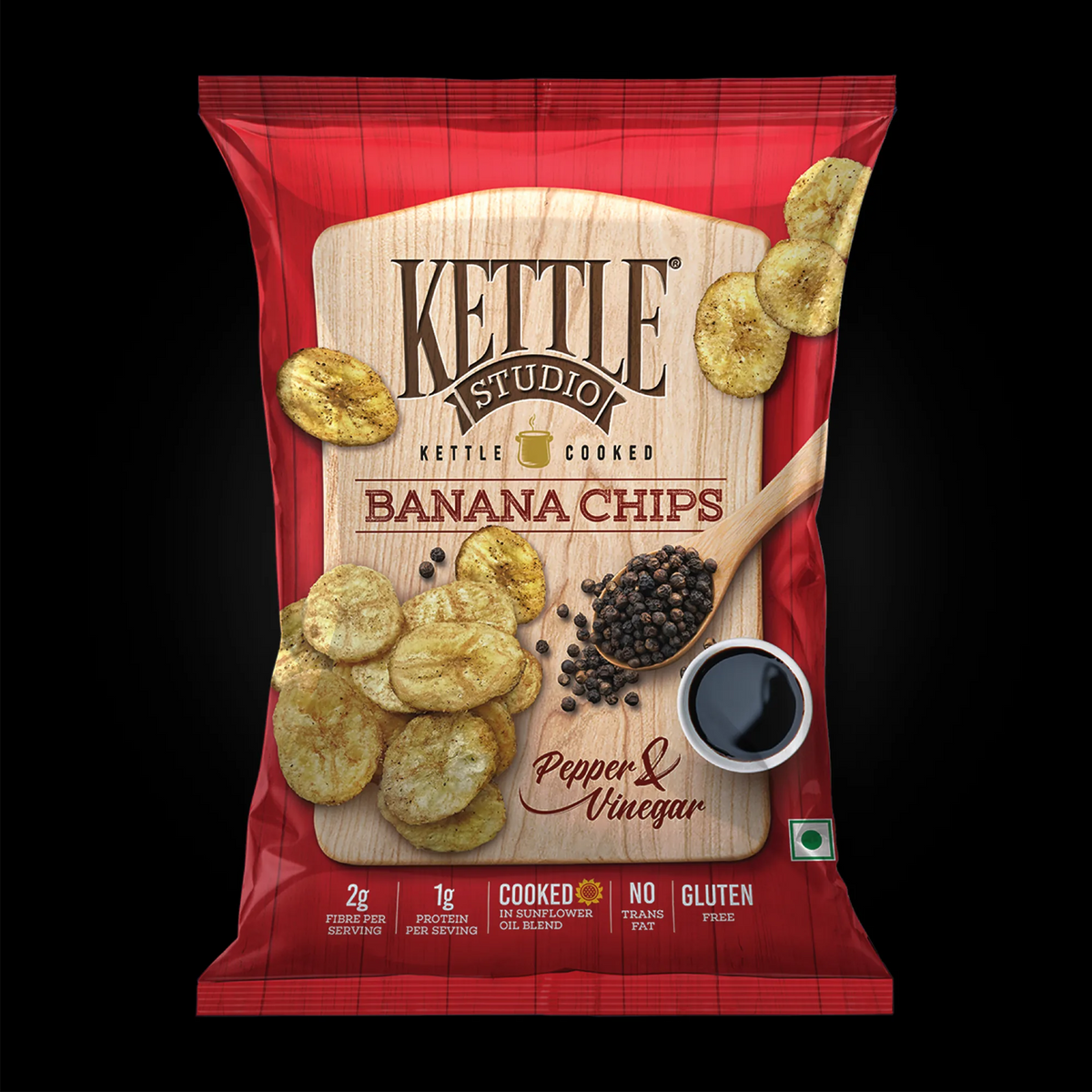 Kettle Cooked Bananas Pepper & Vinegar pack by Kettle Studio