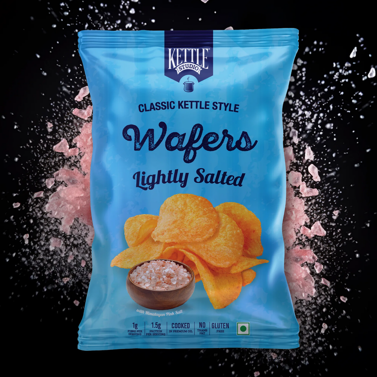 Kettle Style Wafers Lightly Salted pack by Kettle Studio