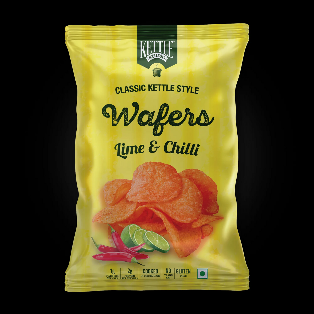Kettle Style Wafers Lime & Chilli pack by Kettle Studio