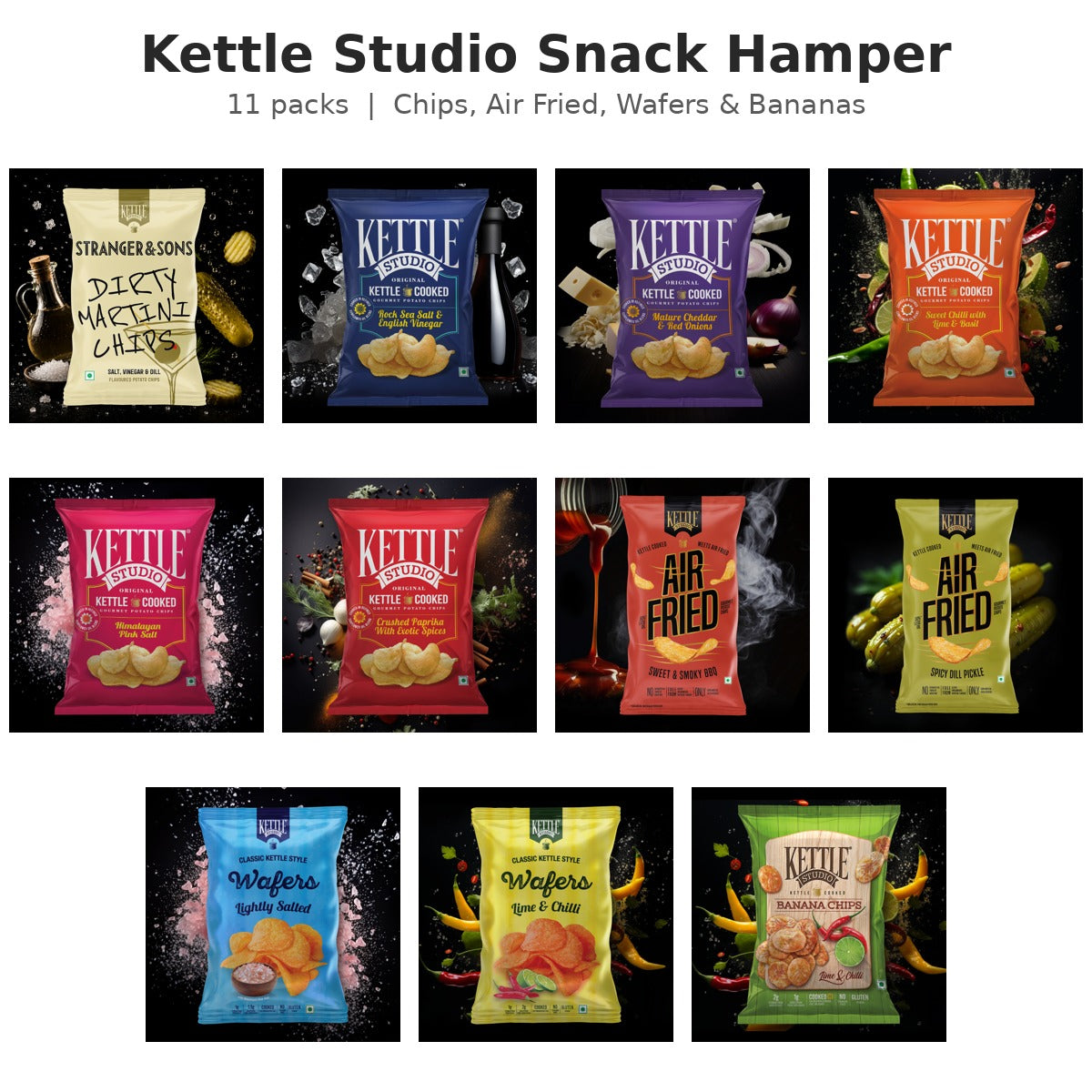 Kettle Studio Snack Hamper – 11 pack assortment